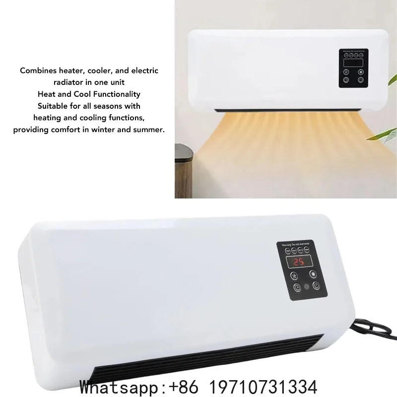 Wall Mounted Heater Cooler Energy Efficient Climate Control Small Cooling Heater Machine for Home Bedroom view 4