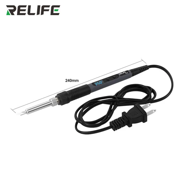 RELIFE 936 90W شاشة ديجيتال ذكية مكواة لحام محمولة 120 ~ 550 ℃   قابل للتعديل يدعم أطراف مكواة لحام سلسلة 900M