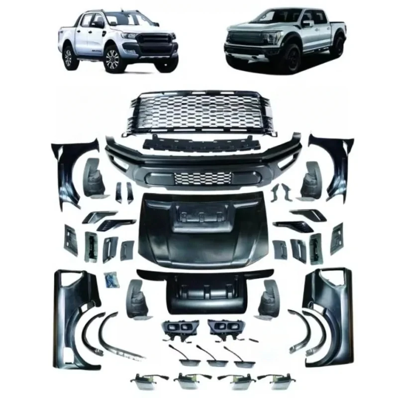 High Quality Pickup Upgrade Body Kit Exterior Mod Parts Fit for Ranger T6 T7 T8 2012‑2021 & F150 2023