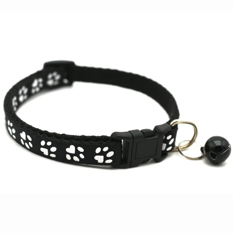 Collar de campana para perro y gato, accesorio bonito con dibujos animados de Bomei, con forma de huella divertida, para mascotas, suministros para el hogar