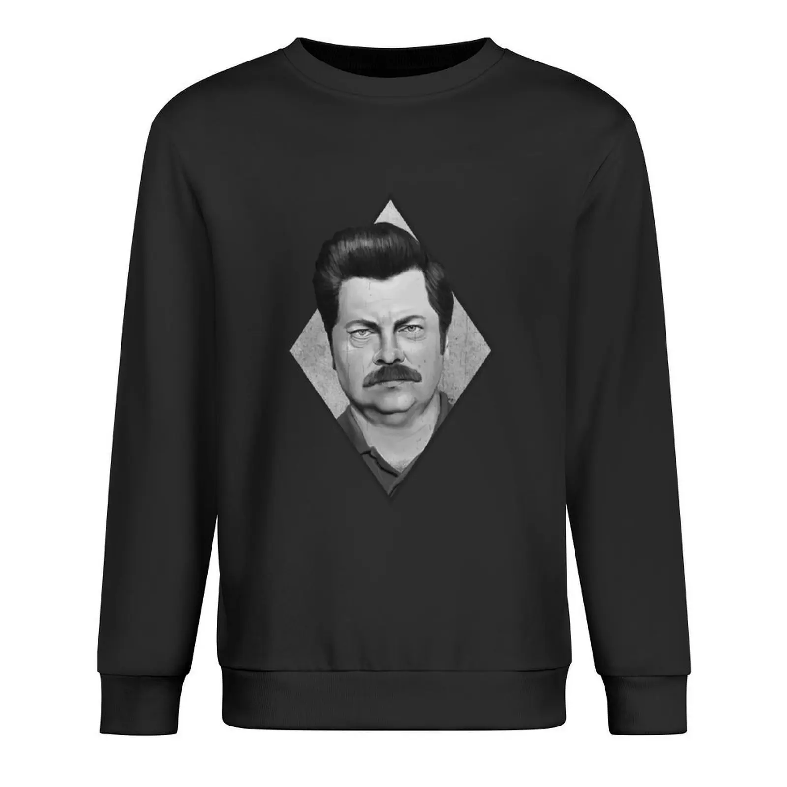 

Ron Swanson Pullover fashion men anime clothes mens clothes men's sweat-shirt set sweatshirts for men