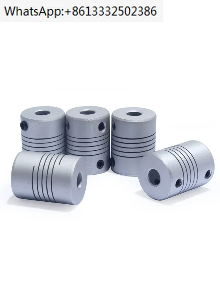 Aluminum alloy elastic printer coupling D19L25 winding top wire clamping motor encoder 5/6/8/10mm