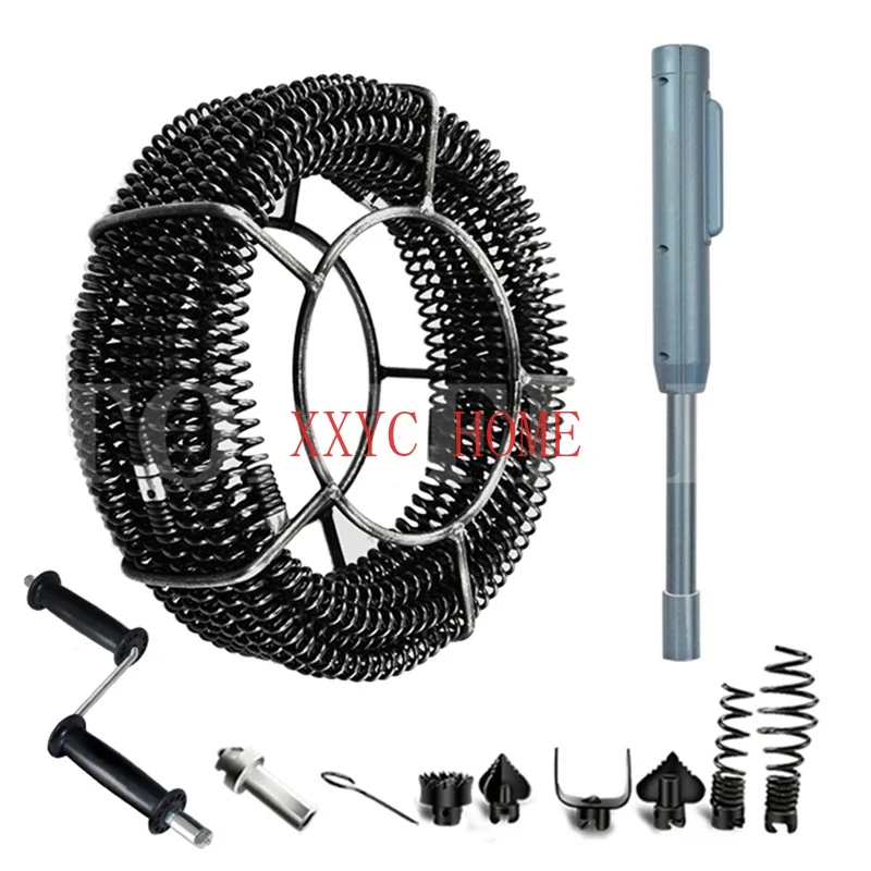 

Drain Pipe Dredger Sewer Dredging Machine Extension Spring Set Compression Spring With Crank For 40-100MM Pipe