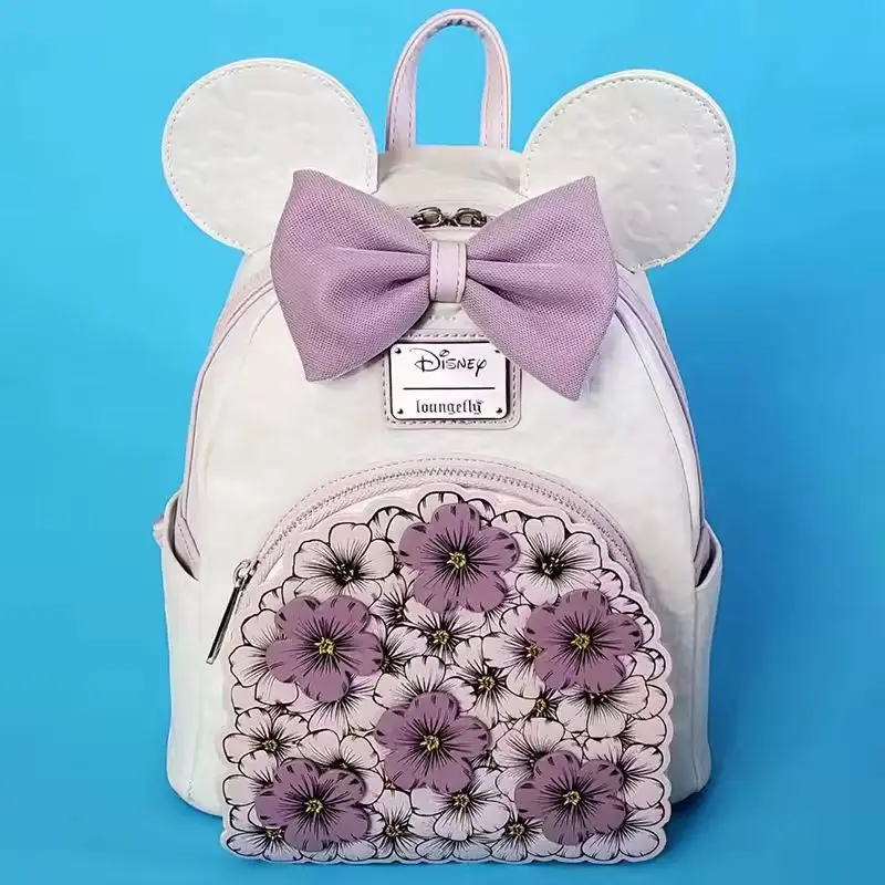 

Loungefly Disney Minnie Mickey Mini Backpack Elementary School Backpack Girl Shoulder Bag Outdoor Leisure Bag Girl Xmas Gift