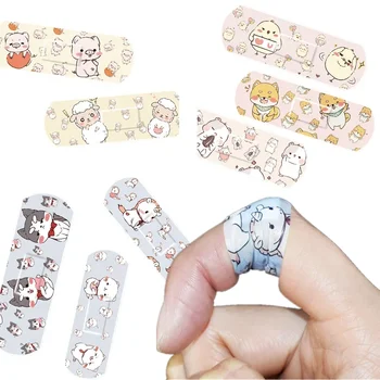 120pcs/set Cartoon Band Aid First Aid Plaster for Children Kids Cute Woundplast Kawaii Patch Wound Dressing Adhesive Bandages