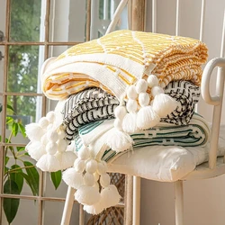 Copriletto coperta per divano in maglia coperte per divano coperta per personalità coperta per letto scozzese decorativa di lusso estiva deken