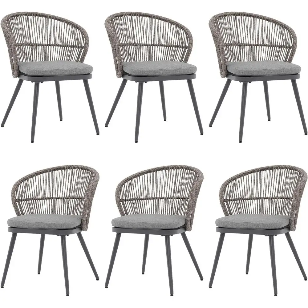 

Outdoor Chairs, Patio Dining Chair Set, Woven Rattan Contion Set, Wicker Chairs with Sot Cushions or Bar, Balcony, Backyard (k G
