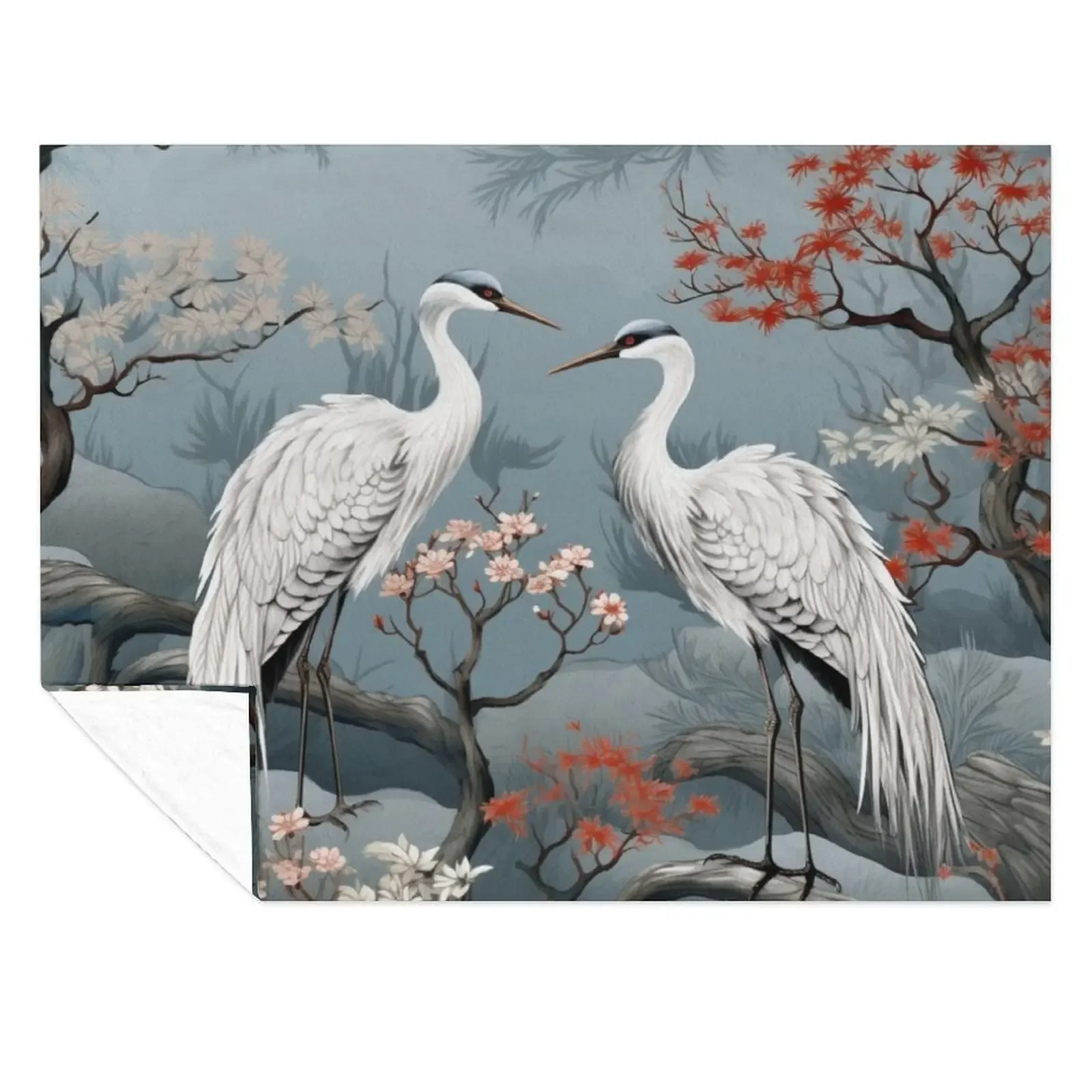 

Japanese Garden Throw Blanket Furry Luxury Throw Soft Sleeping Bag Blankets