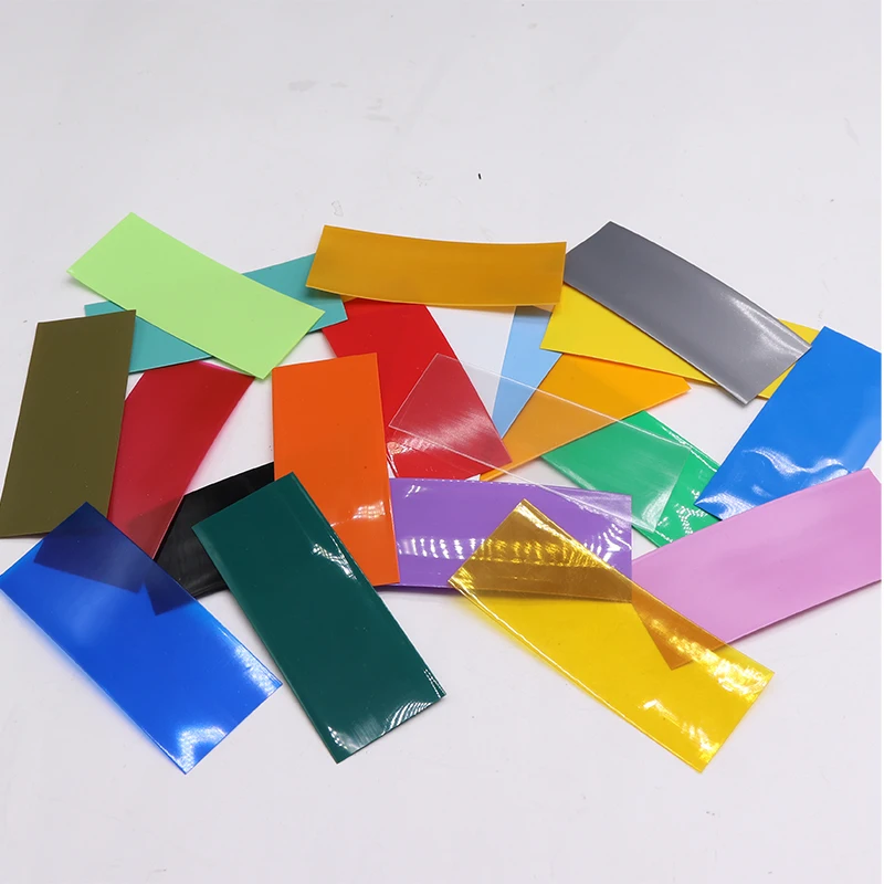 18650 Battery Wrap 29.5mm x 72mm PVC Heat Shrink Tube Battery Film Tape Precut Cover Sleeve Protector Multiple Color