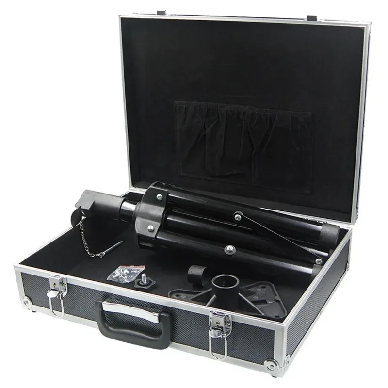 Magician Carrying Case Magic Table Tricks Gimmick Magician Suitcase with Aluminum Tripod  2020 new arrival   - Black