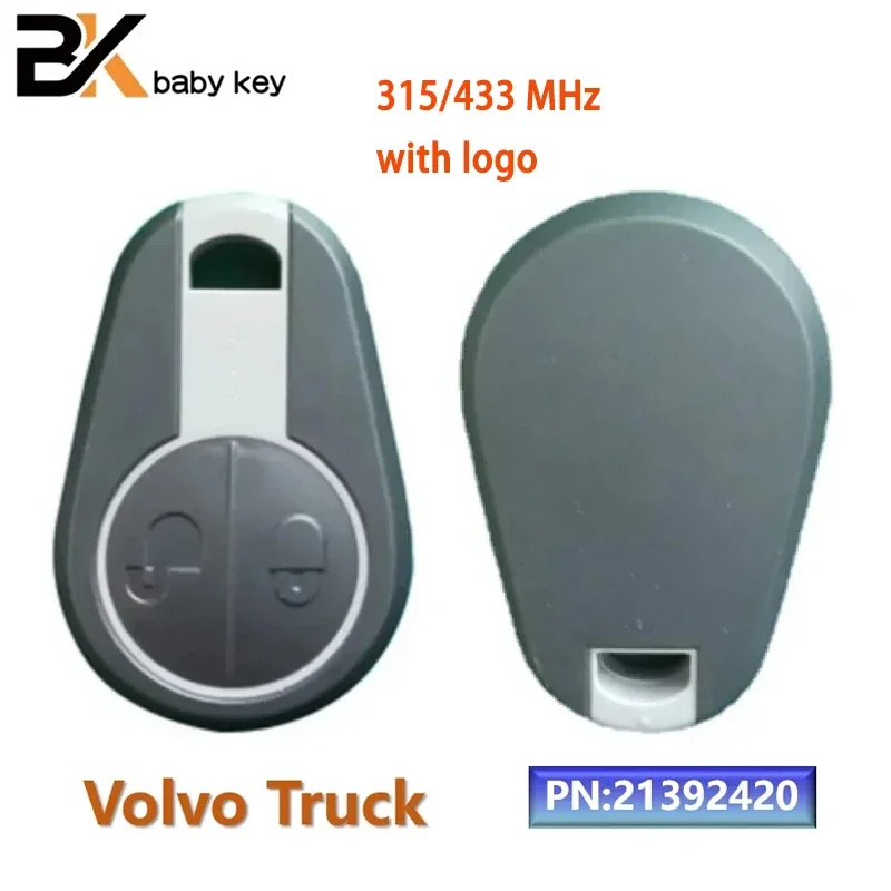 BB Key 315/433MHz remote key for Volvo Truck 630 780 880 Evro 5 Euro 5 VNL VNM FM FH VN FL PN:21392420 2 Buttons