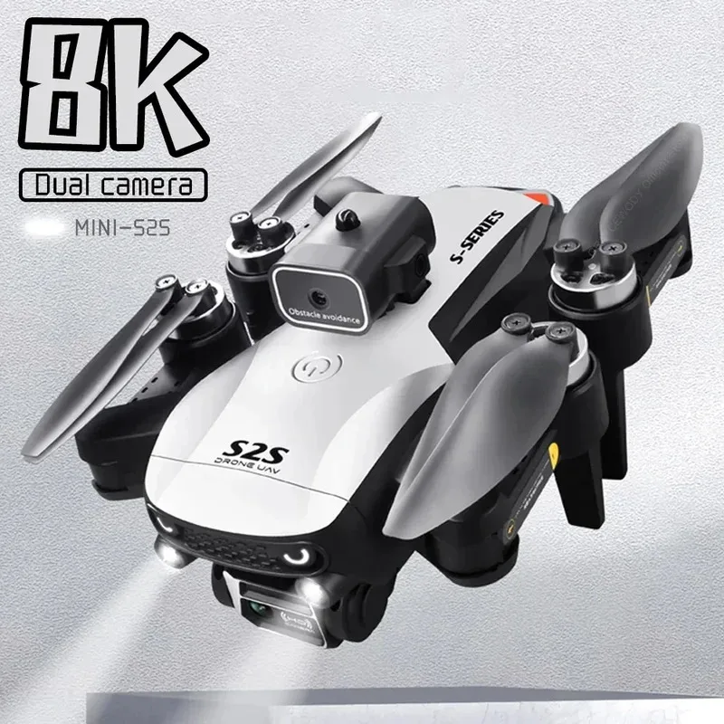2026New S2S Mini Drone 4k 8K HD Camera Obstacle Avoidance Aerial Photography Brushless Motor Foldable Rc Quadcopter Kid Toy