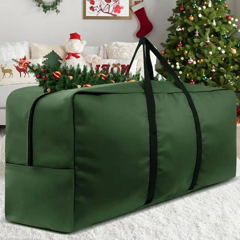 

Durable 420D Christmas Tree Bag - Large for 9-12 Ft Artificial Trees with Reinforced Handles and Zipper