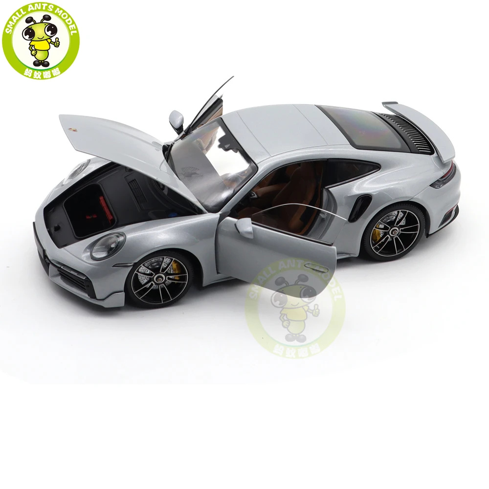 1/18 Minichamps 911 992 Turbo S Coupe Sport Design 2021 Diecast Model Toys Car Gifts For Father Husband Boyfriend