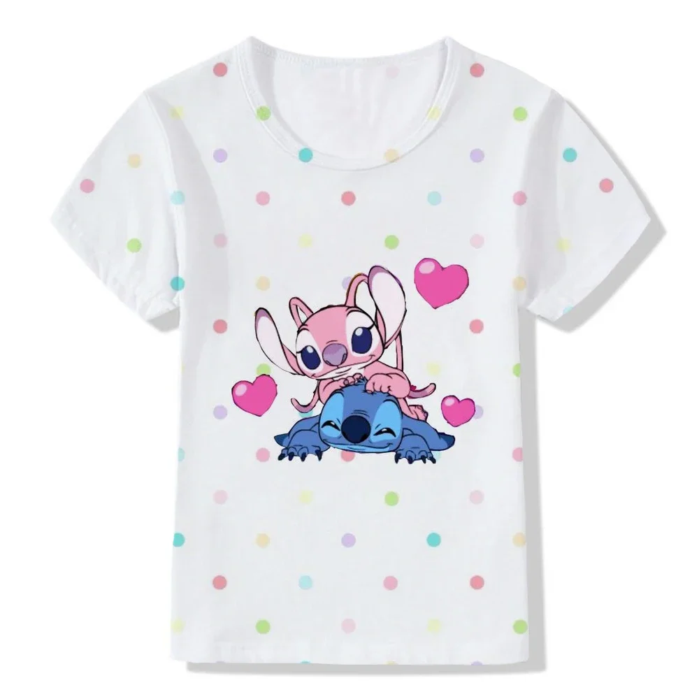 Disney Stitch Harajuku Fashion Hip Hop Punk Kawai Baby Hip Hop Cute Baby Clothes, 2024  Christmas Gifts