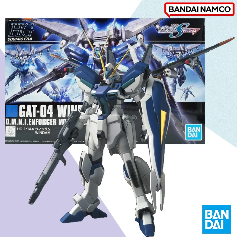 Bandai In Stock HG 1/144 Original box GAT-04 WINDAM MOBILE Aninm full Action Assembly Figure Model Toy Gifts for Kids Soldier