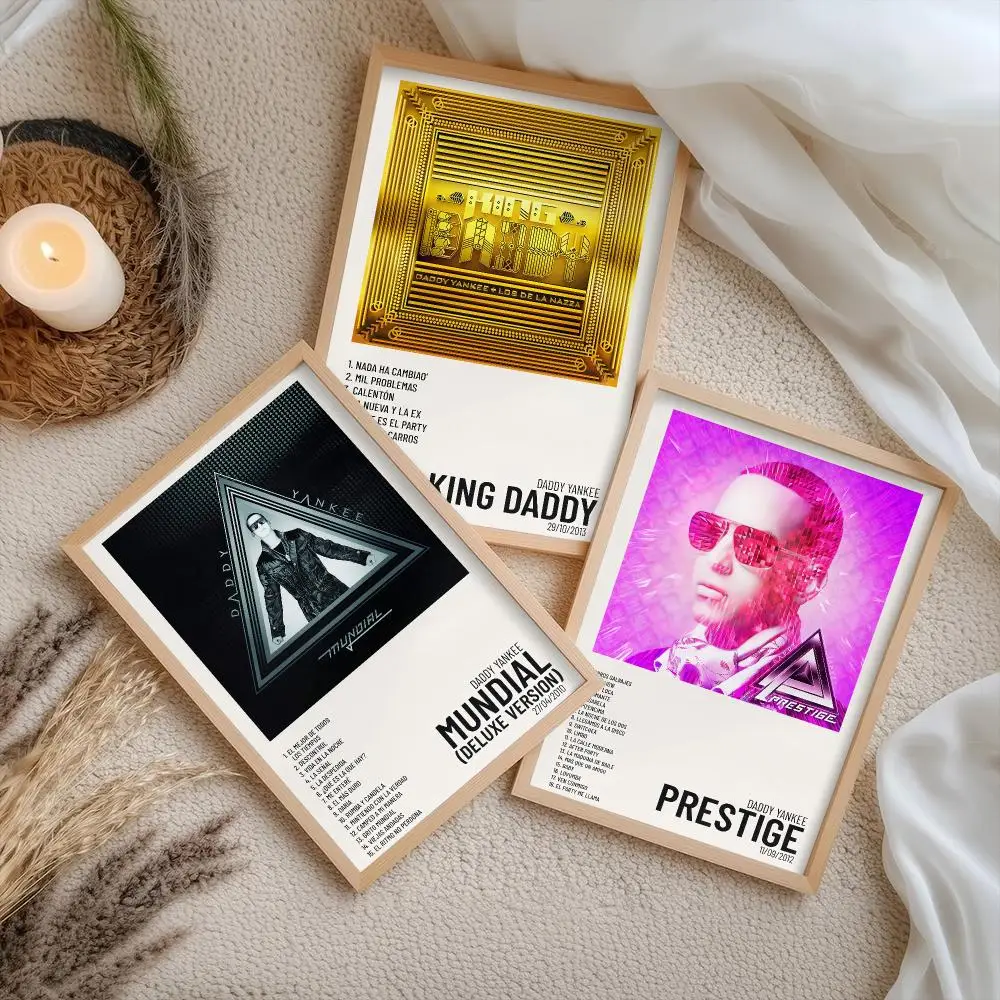 Pop Rapper D-Daddy Y-Yankee Poster Stickers Self-Adhesive Painting Mural Decor Wall Decals for Bedroom Living Room Home HD Gift