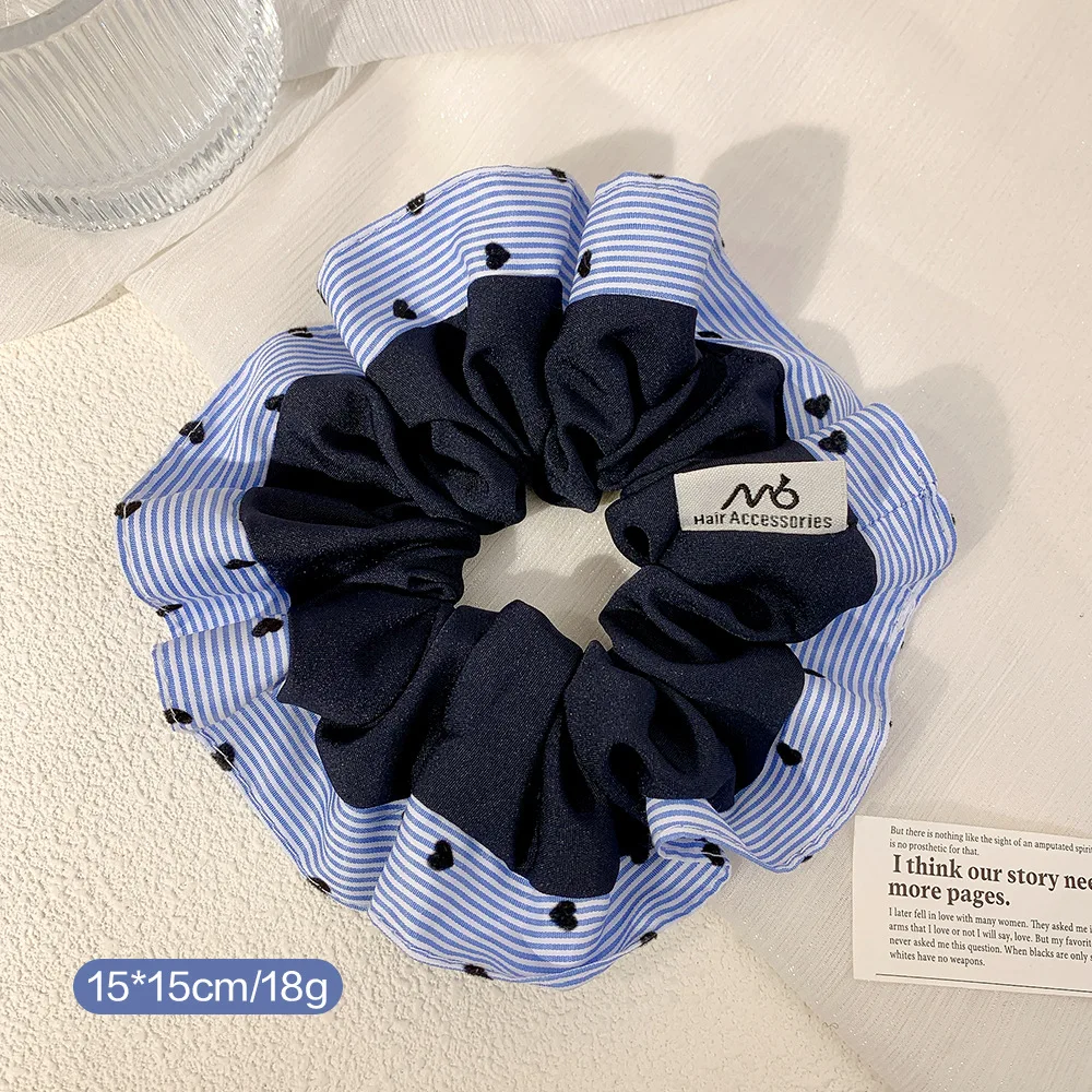 Gestreiftes Dickdarm-Haarband im französischen Ozean-Stil, Damen-Kopfseil, Damen-Liebesfarbanpassung, vielseitiger Haarschmuck – Detail 1
