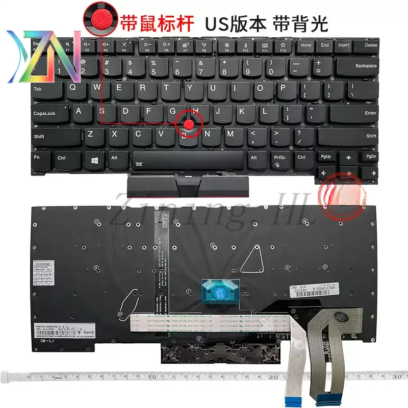 For ThinkPad P1 T490S compatible with Lenovo T495S T13s X1 keyboard Extreme T14S X1 Carbon