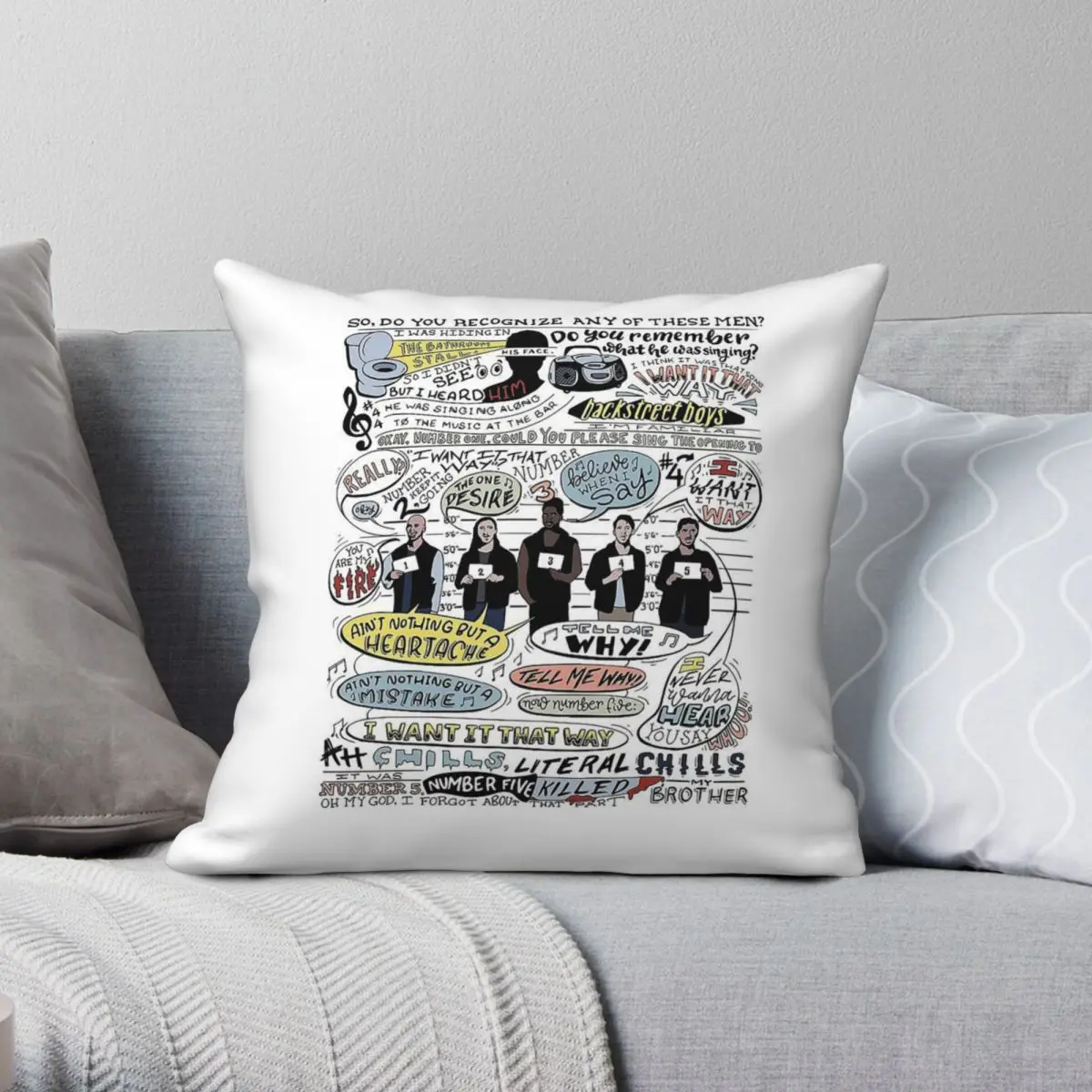 I Want It That Way B99 Pillowcase Polyester Linen Velvet Creative Zip Decor Throw Pillow Case Home Cushion Case