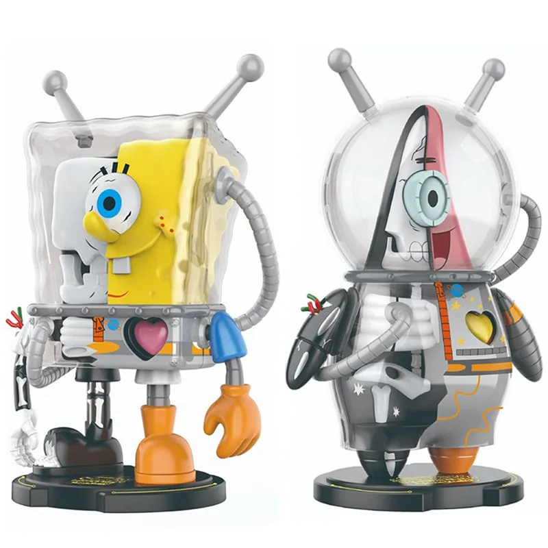 Genuine Cartoon SpongeBob SquarePants Anime Figurines Patrick Star A Space Odyssey Action Figures  Kids Toys Birthday Gifts