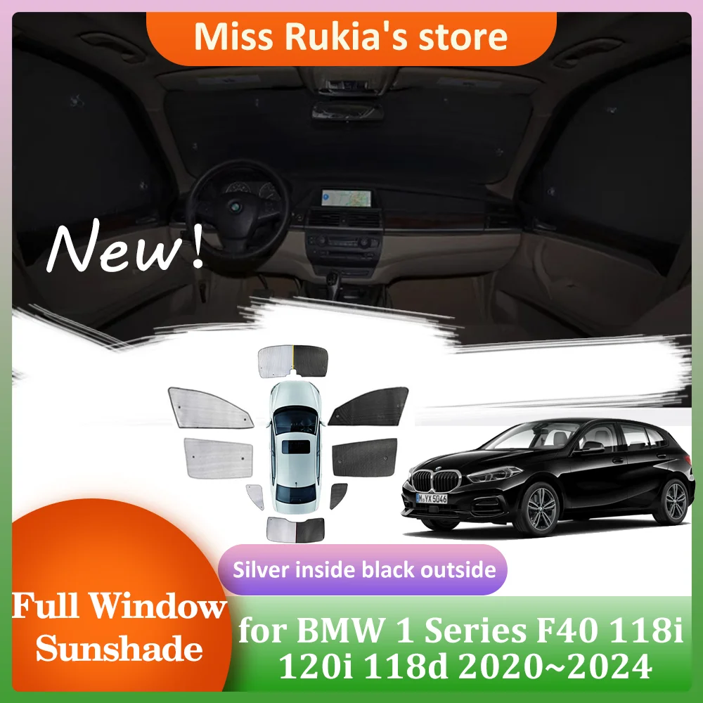 

Full Coverage Sunshades for BMW 1 Series F40 118i 120i 118d 2020~2024 Windows Visor Windshield Curtain Sunroof Cover Accessories
