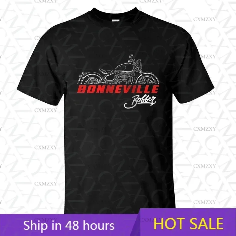 

2025 Men T Shirt Casual T-shirt Triumphs Bonneville Bobber 2017-2025 Graphic Summer Short Sleeves 100% Cotton S-3XL Cool Tee