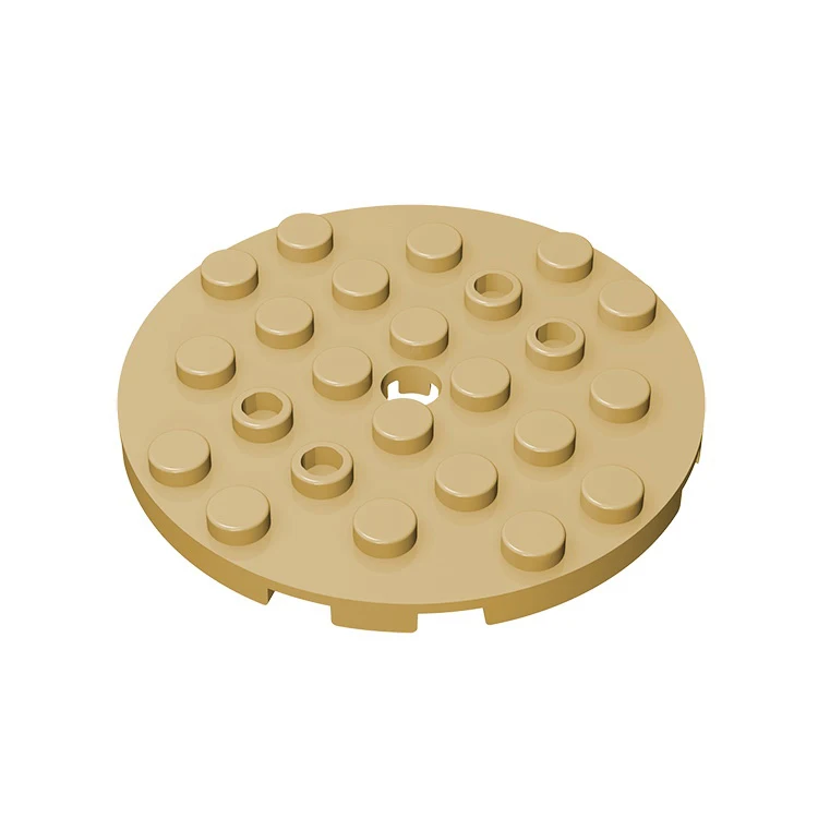 10Pcs MOC Parts 11213 Plate Round 6 x 6 with Hole Compatible Bricks DIY Assmble Building Blocks Particle Kid Brain Toy Gift