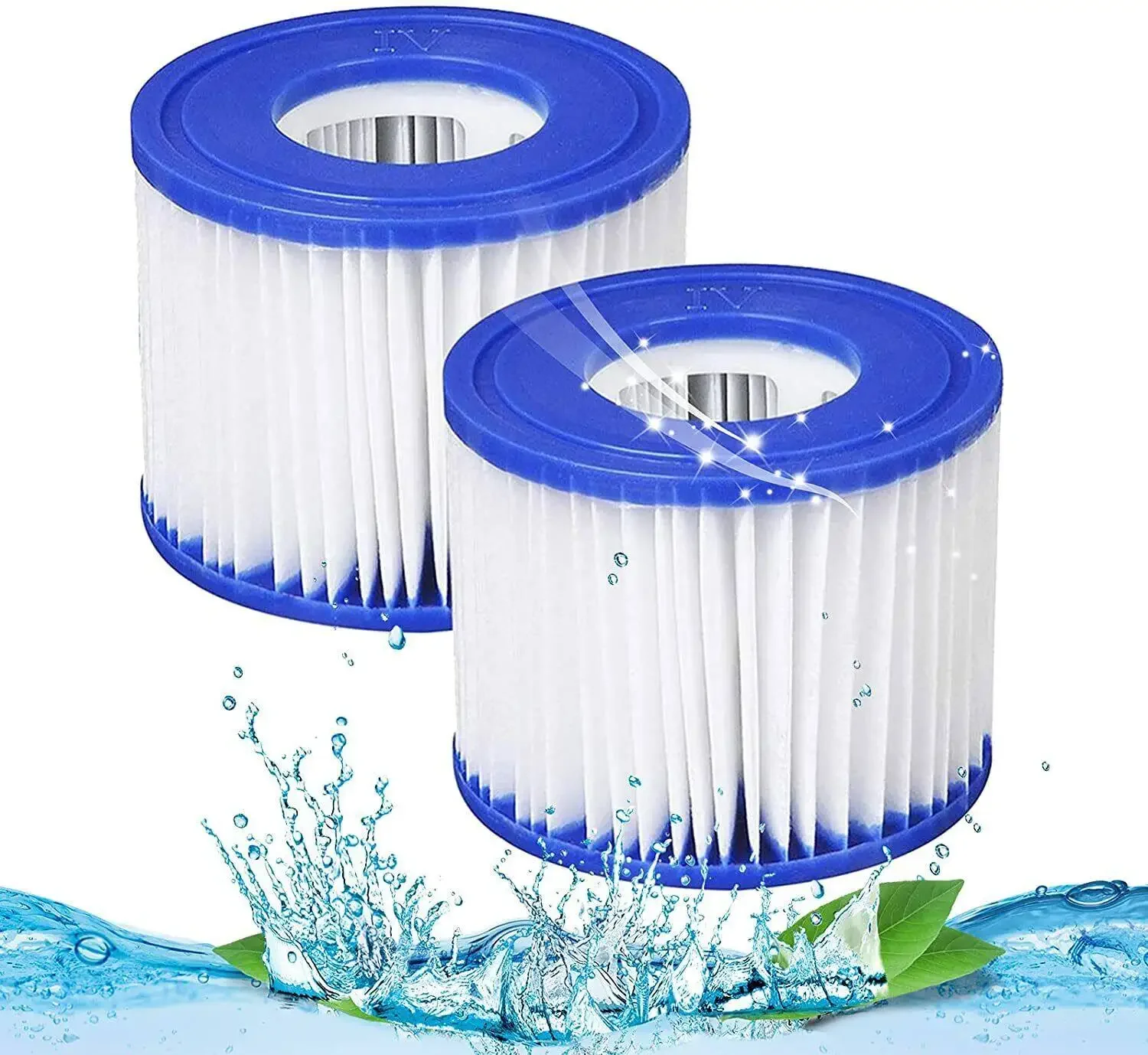 2/4Pcs New Pool Accessories Bestway Lazy Lay-Z-Spa Filters VI Cartridge, Hot Tub Spa Swimming Pool