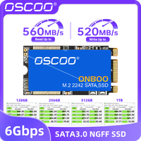 OSCOO 512GB Internal M.2 2242 SSD 6Gbp/s SATA3.0 M.2 2242mm Hard Drive SSD 3D Nand Flash Original Solid State Drive For Notebook
