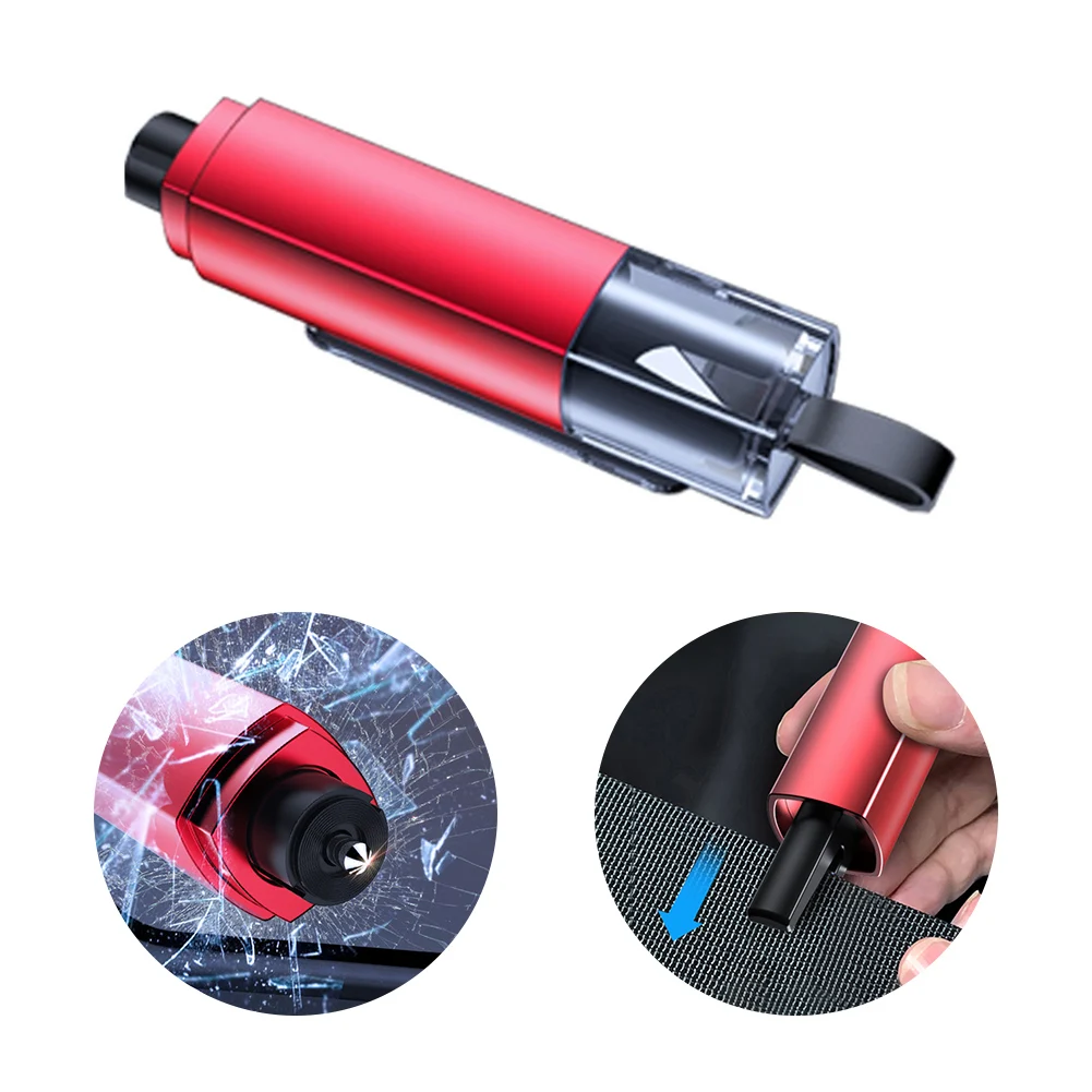 Multifunctional Car Safety Hammer Emergency Rescue Tool One Second Window Breaking Spring Type Glass Breaker And Seatbelt Cutter