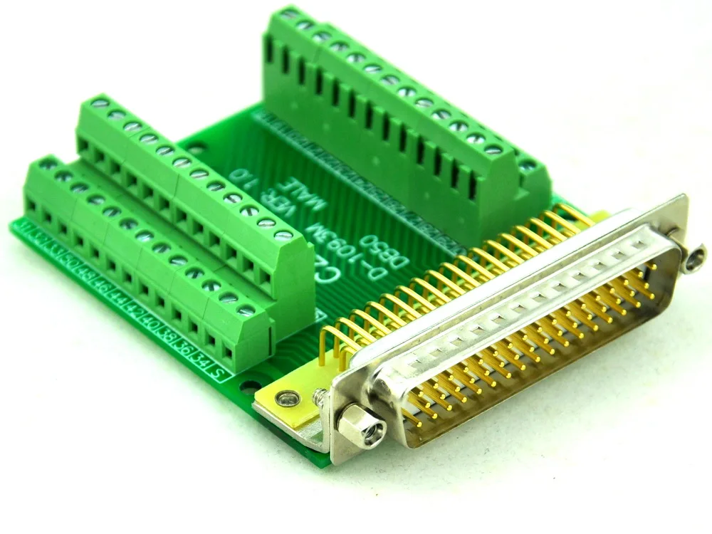 

CZH-LABS Slim Right Angle D'SUB DB50 Male Header Breakout Board Module, D-SUB.