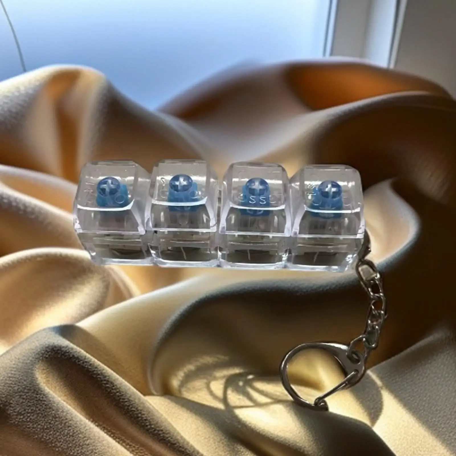 

Тестер механических переключателей для клавиатур с 4 клавишами, с подсветкой, разноцветной подсветкой, сенсорная игрушка для снятия стресса