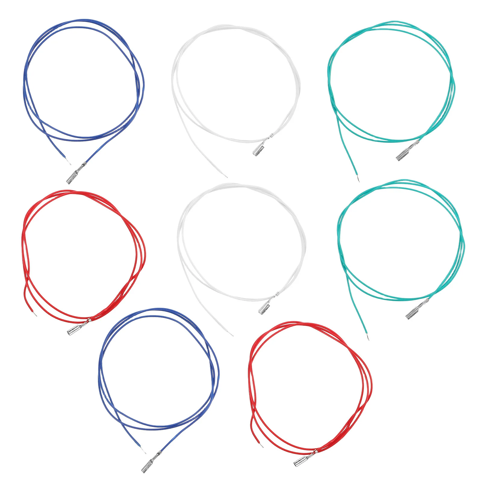 

8Pcs Replacement Audio Leads Pure Signal Transmission Turntable Cartridge Wires for Phonograph Lead Wire Setup