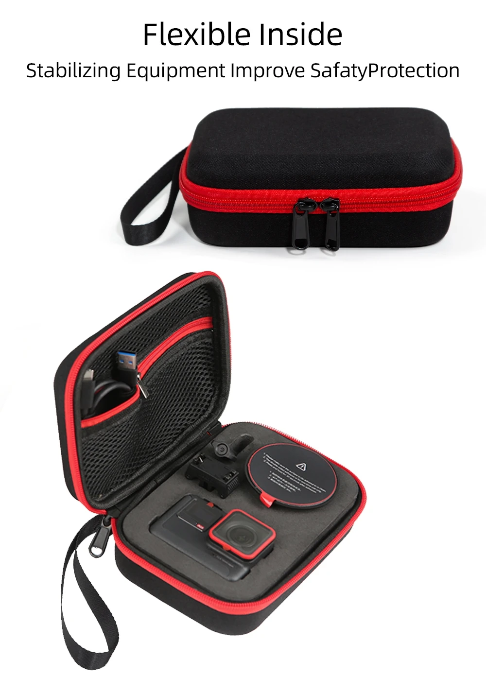 Portable Handbag For Insta 360 Ace Pro2 Hard Shell Storage Bag Waterproof Carrying Case For Insta 360 Ace Pro2 Camera Accessory