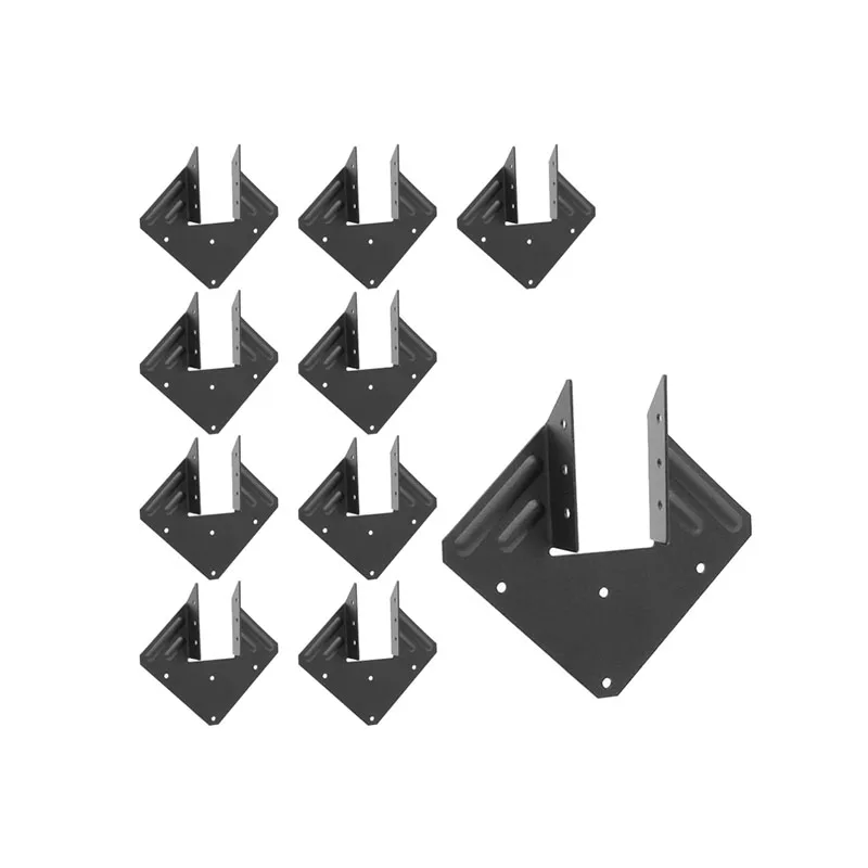 10 قطع من دعامات ربط الإعصار المجلفنة شديدة التحمل باللون الأسود H1 - 18 مقياس (1.2 مم) ربطة عنق قوية سميكة لـ 2X شماعة توصيل وشعاع