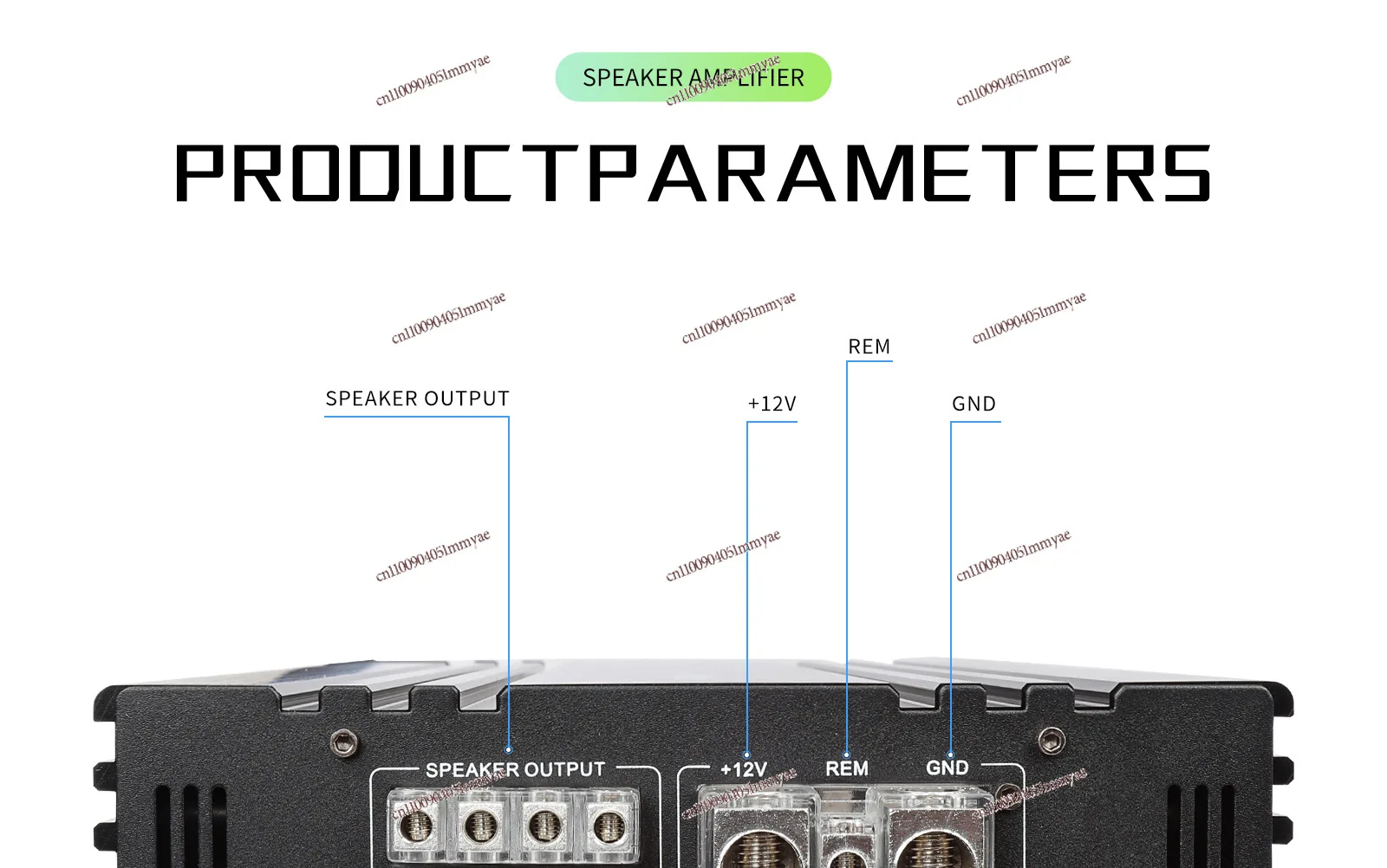 12V 5000w Car Audio Power Amplifier High Power Mono Class D Subwoofer Audio 5000 Watts