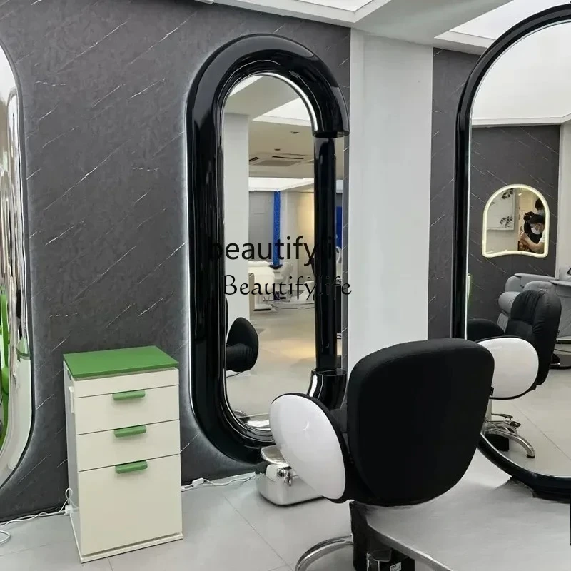

NewRetro barber shop mirror wall-mounted barber shop mirror perm and dyeing area hair cutting mirror