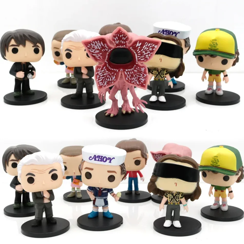 Heißer 8-teiliger Filmcharakter-Actionfiguren-Set mit Ständern, brandneu, versiegelt, Sammlerstück-Modellspielzeug für Desktop-Dekoration