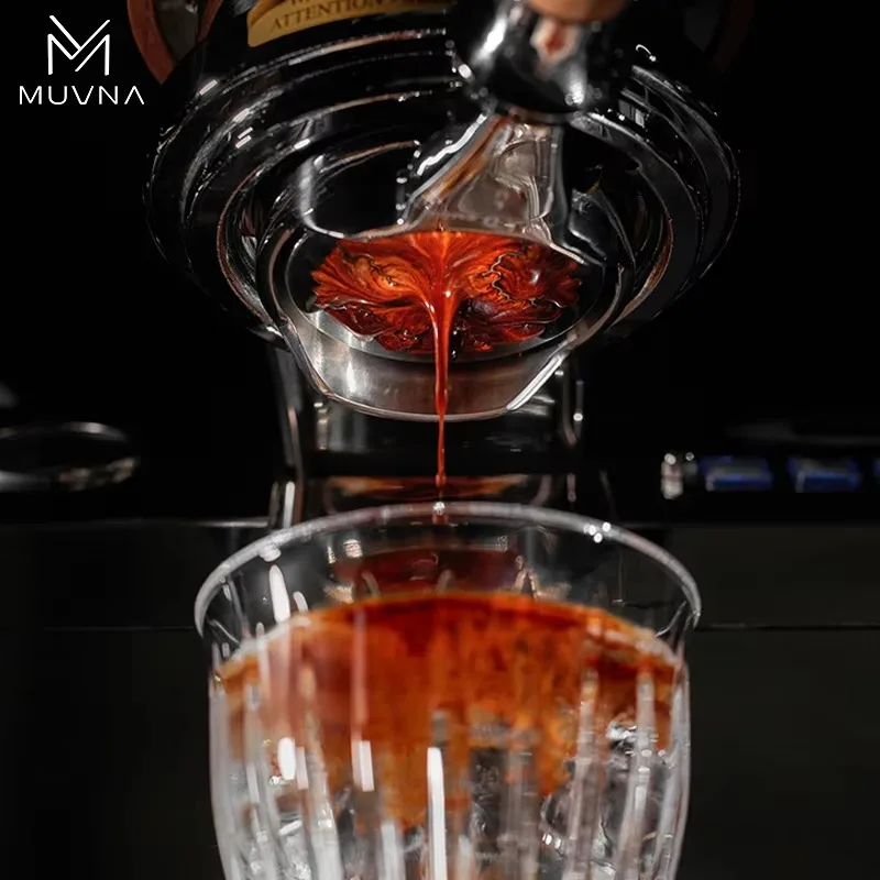 MUVNA 51mm 54mm Bottomless Portafilter 3-Ear Espresso Coffee Machine Handle with Filter Basket for Breville DeLonghi SMEG