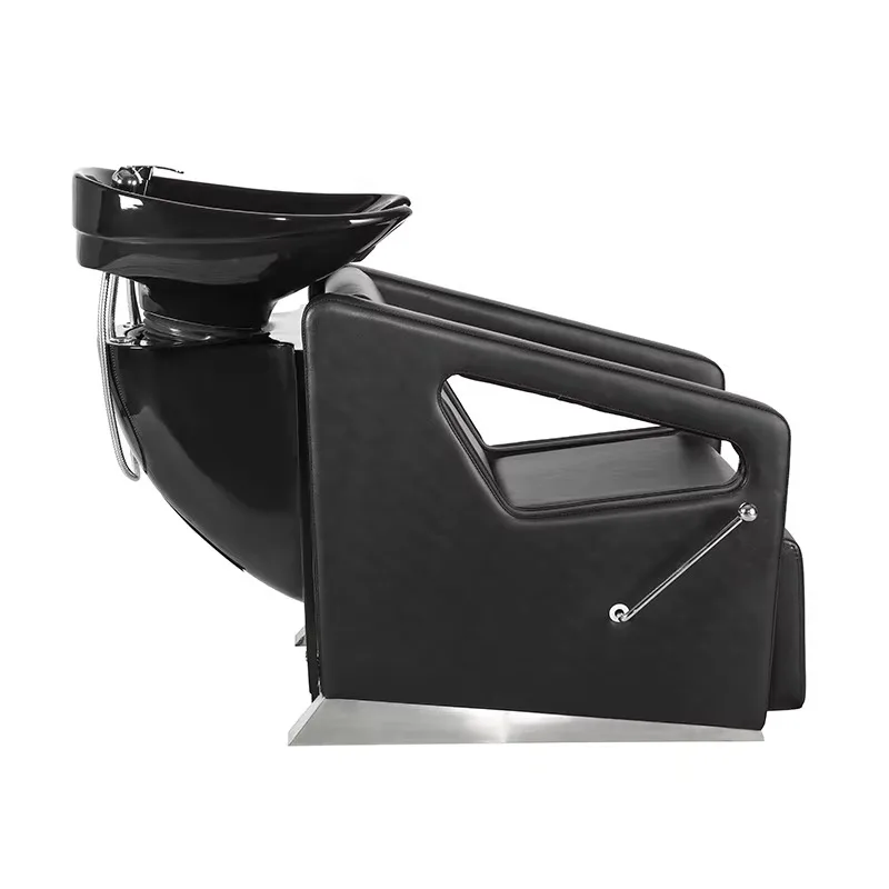 Unique Features Shampoo Chair with Ceramic Bowl Sink Shampoo and Chair Hair Salon Furniture; Shampoo Chair