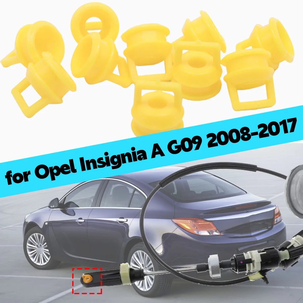 

10PC Shift Cable Bushing for Opel Insignia A G09 2008-2017 Linkage Rubber Sleeve Bands Grommet Clips Auto Repair Kit Rubber Car