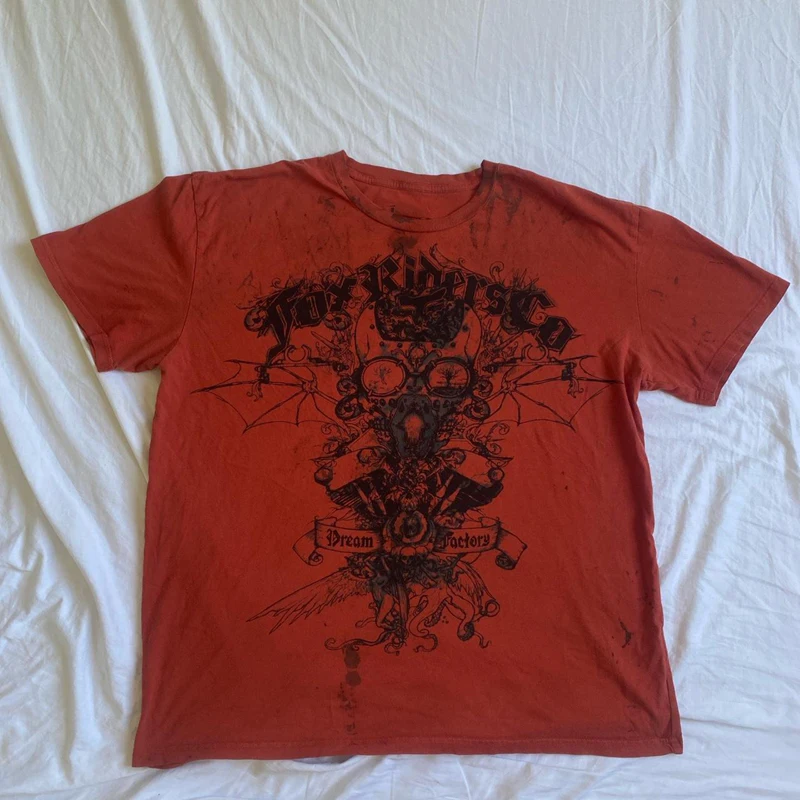 Débardeur Graphique Crâne Grunge Pour Femmes Et Hommes - Style Gothique, Emo, Alternatif