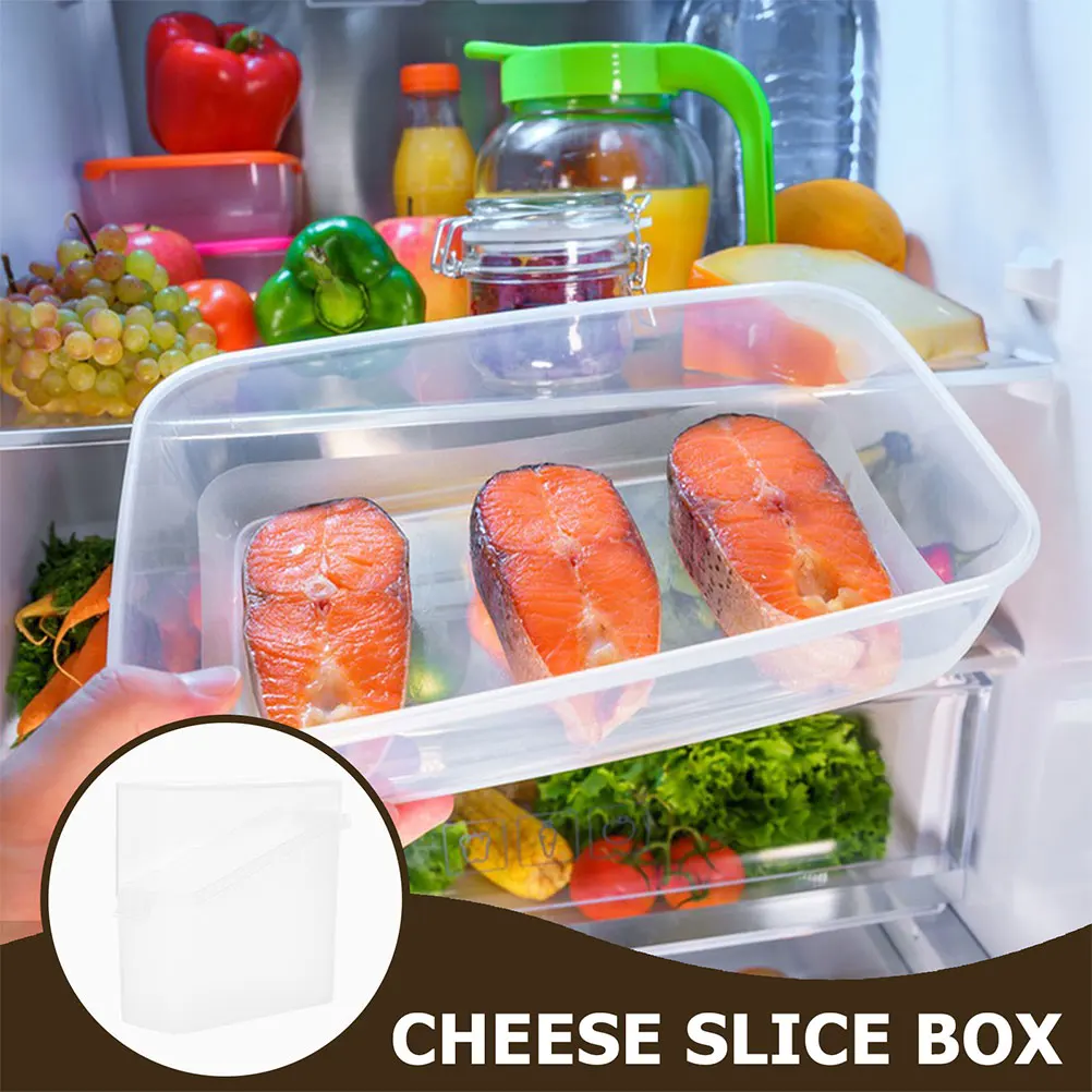 

2pcs Cheese Storage Containers Bpa Free Plastic Fridge Organizer Butter Cheese Slice Holder Containers For Refrigerator Food