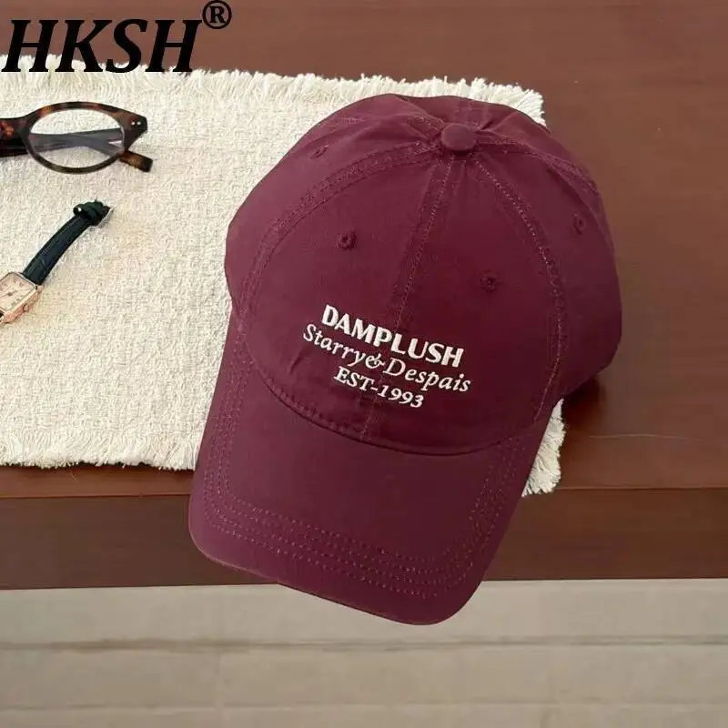 hksh-women-baseball-cap-korean-style-retro-letter-embroidery-soft-top-curved-brim-versatile-trendy-casual-ins-hat-summer-hk23604