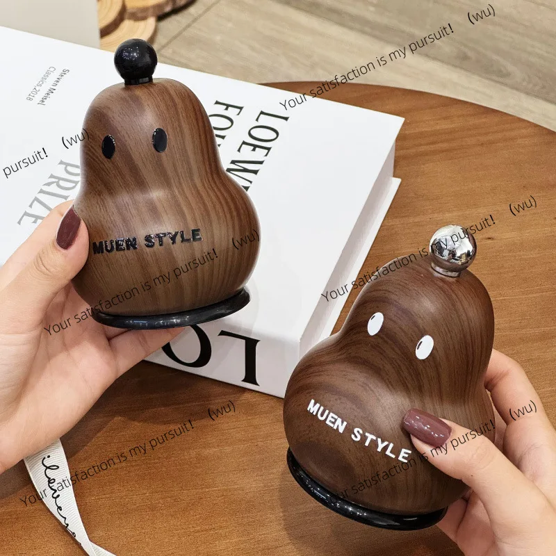 Full atmosphere toothpick box wood grain new home light luxury high value dental floss storage box creative gourd cotton swab