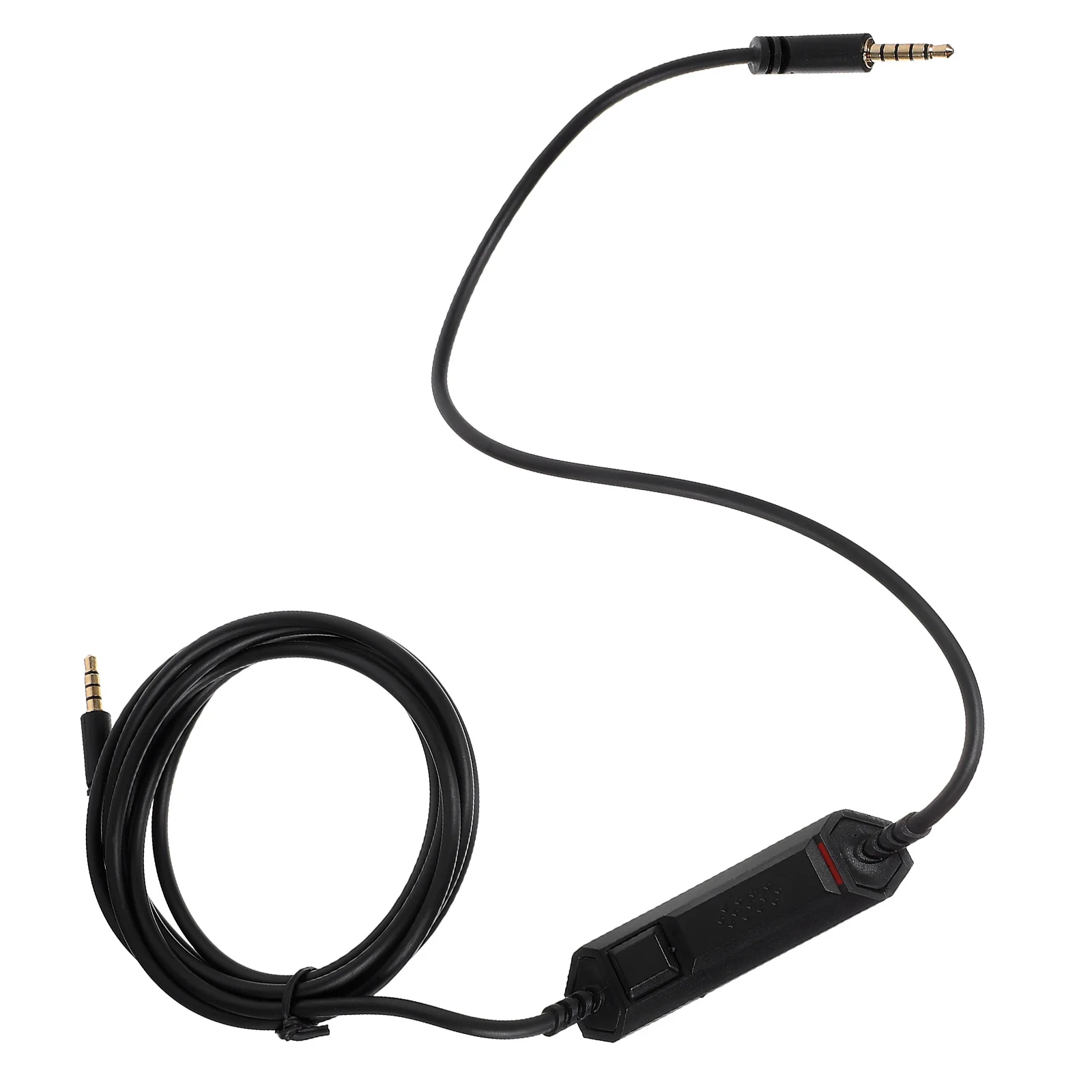 

Gaming Headset Cable Compatible A40 2m Inline Mute Cable Cord Wireless Control Audio Extension Inline Mute Cord