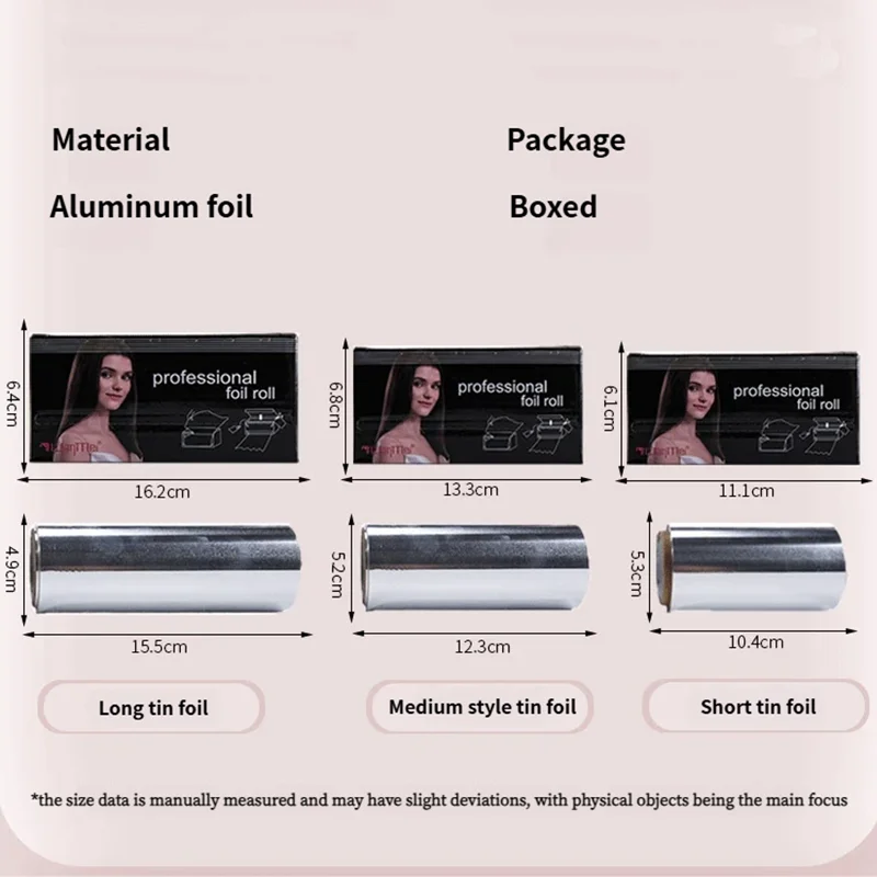 1 لفة صبغ الشعر الألومنيوم القصدير ورقة تصفيف الشعر بيرم القصدير احباط الشعر مسمار الصباغة Blenching هايتينغ صالون أدوات التصميم