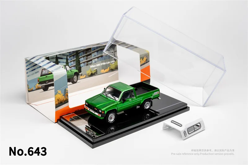 GCD 1:64 Mk4 Hilux N50 Xtra Cab 1985 Die-Cast Car Model Miniature Gifts - view 3
