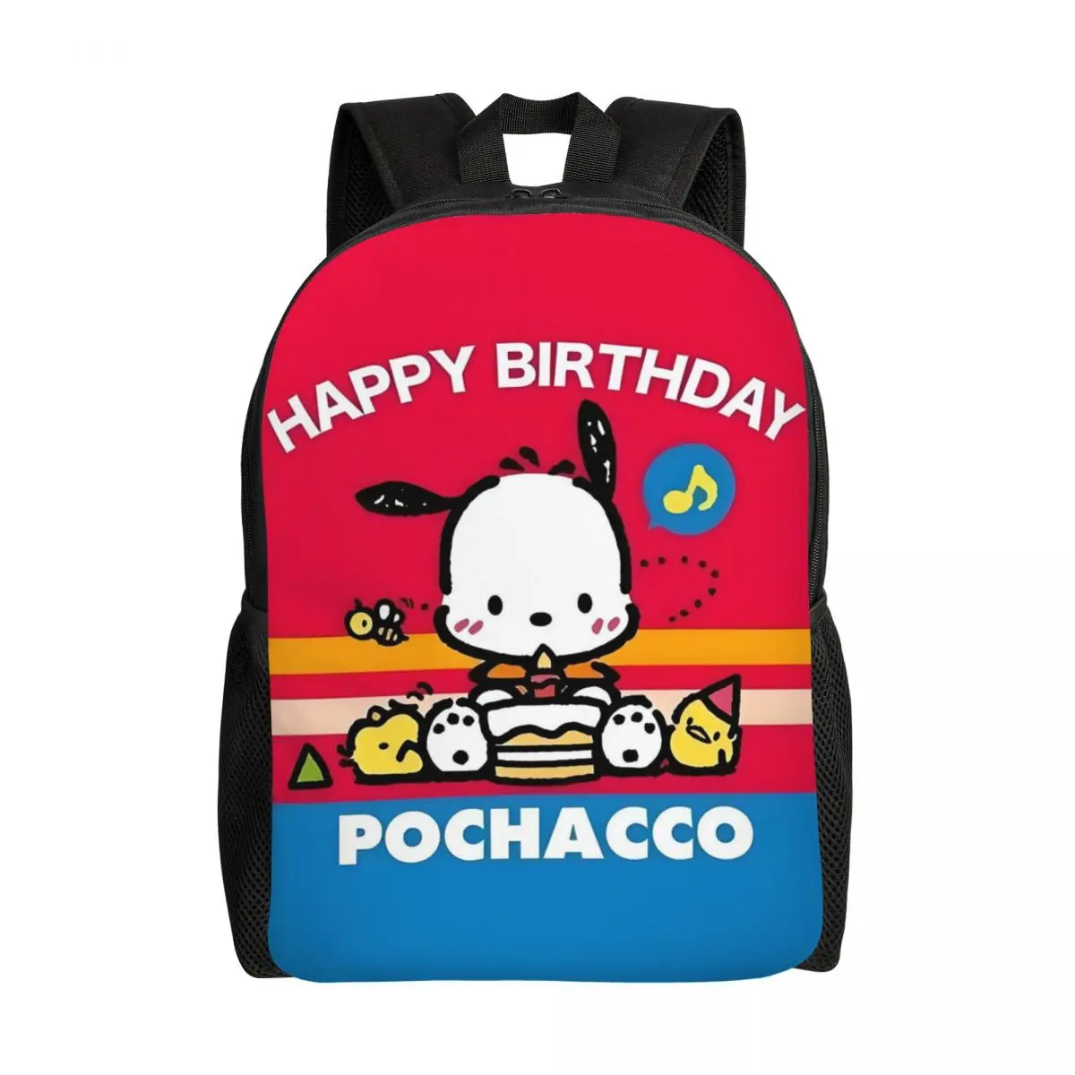 

Рюкзак Pochacco Girly Heart с 3D принтом на заказ для мальчиков и девочек My Melody Pattern, школьные дорожные сумки для колледжа, мужские и женские сумки для книг